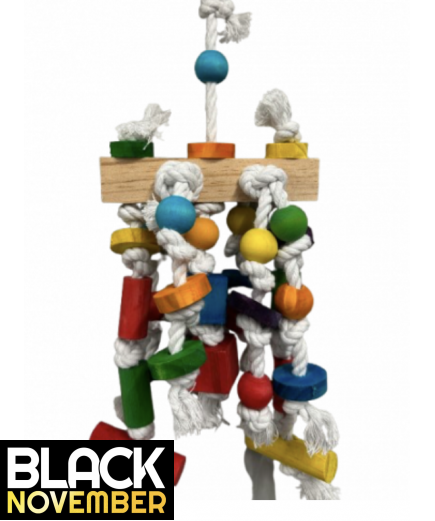 9 X Parrot Toy Pack - African Grey, Amazon, Cockatoo, Macaw Etc - RRP £146.91 - Pack 6